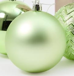 Lime Green Shatterproof 80mm Bauble