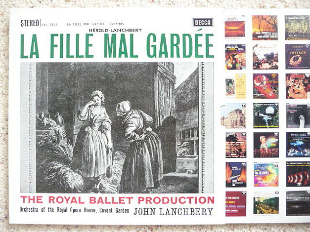 JOHN LANCHBERY  - LA FILLE MAL GARDEE DECCA LPs AS NEW