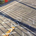 Graffiti removal from Stained Concrete Bike Path Grating