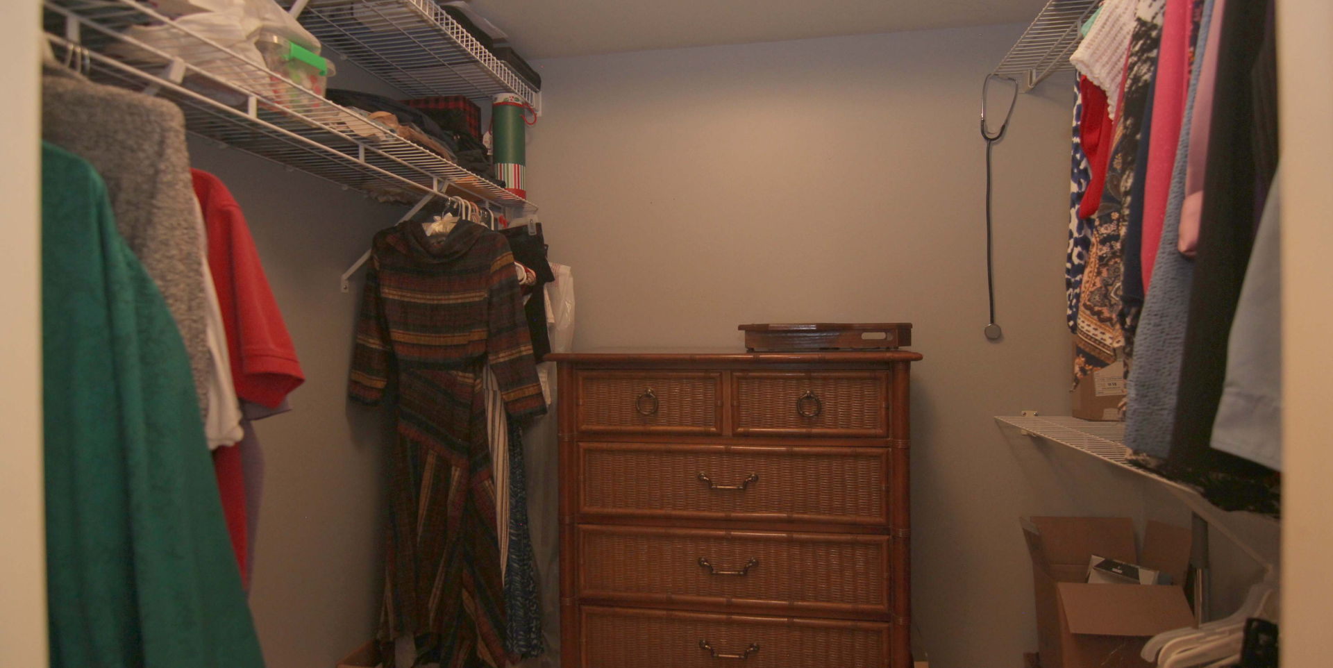 view of wardrobe