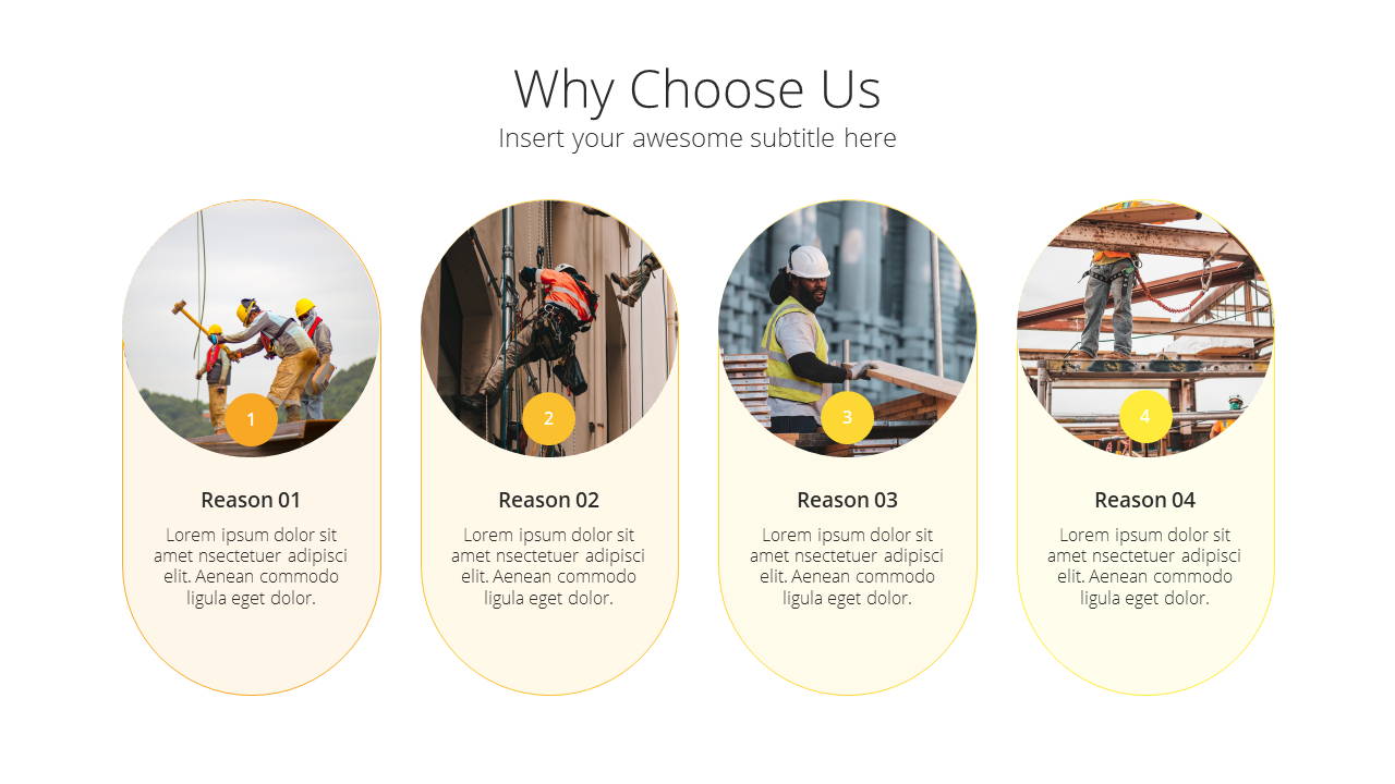 Modern X Construction Presentation Template