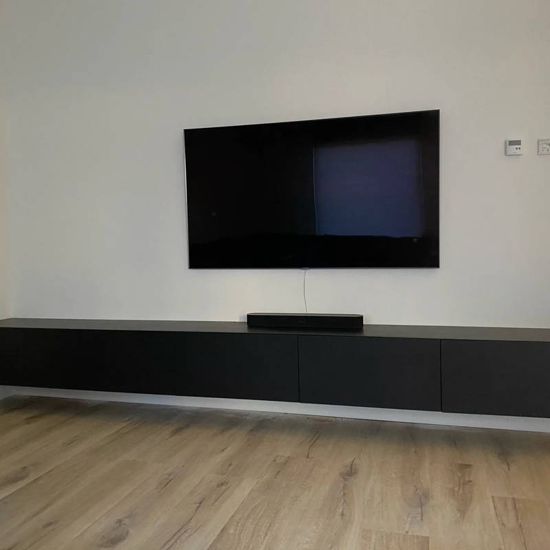 TV-meubels op maat, klantproject Houtenmeubelshop