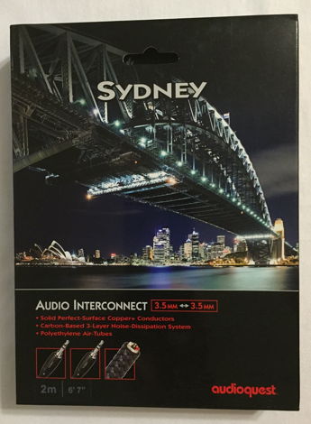 Audioquest Sydney  3.5mm to 3.5mm Interconnect. 2m. NEW...