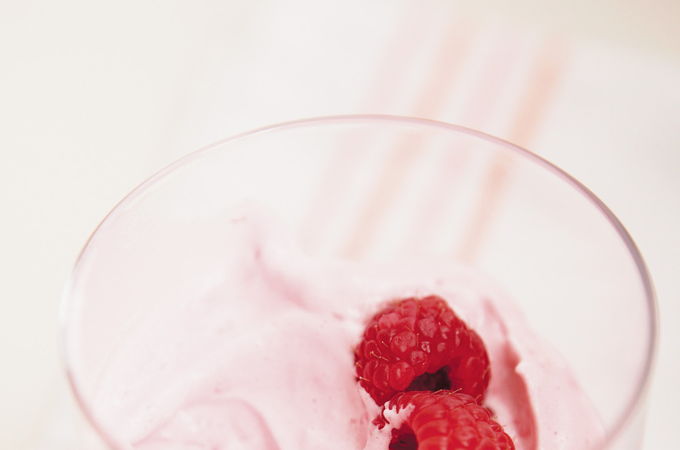 Mousse express aux framboises