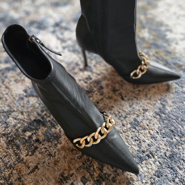 Zara Sock Boots with Chain