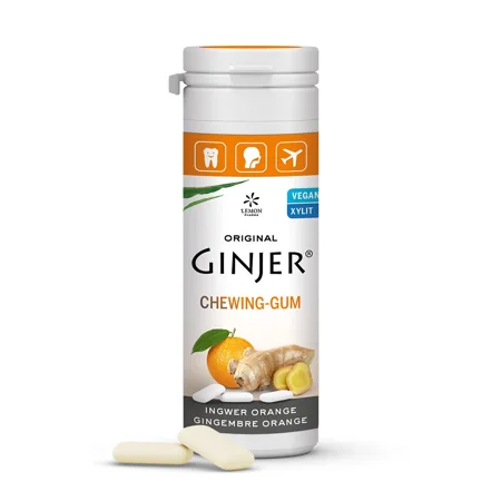 Original GINJER® Ingwer Kaugummi Orange