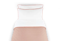 LEVIA Cover in bed Jaquard/percale cotton - Peach/White