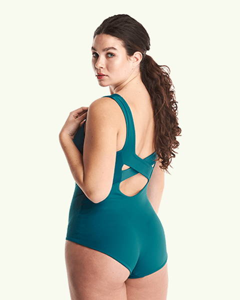 deakin and blue turquoise swimsuit