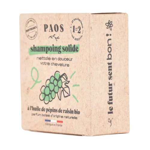 Shampoing Solide À L'Huile De Pépins De Raisins Bio