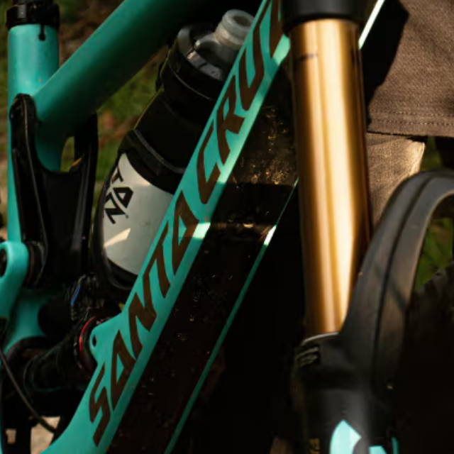 a full suspension santa cruz electric mountain bike