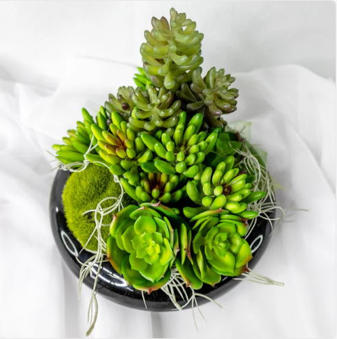 Stone Lotus Succulent (6 Pack) - Realistic Artificial Flowers and Greenery - Image 4