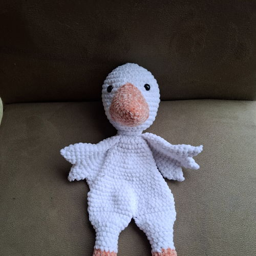 Goos gans knuffeldoekje velvet
