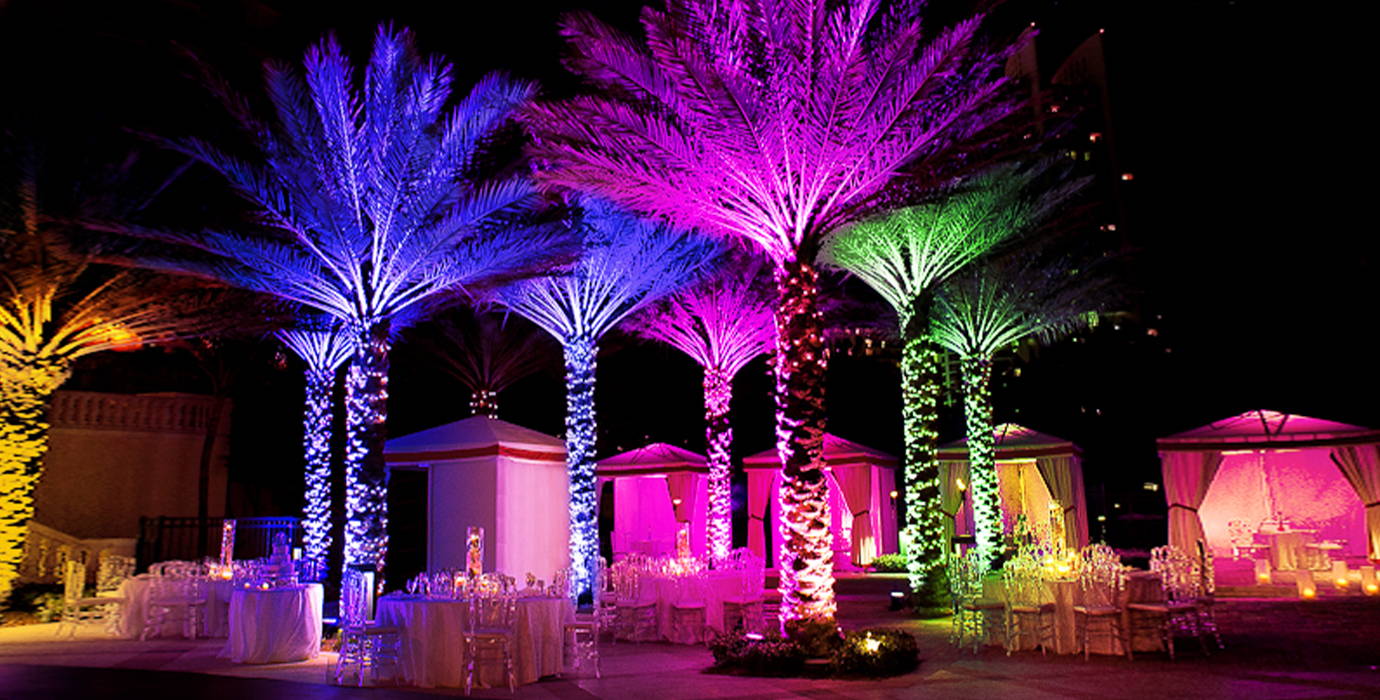 rgb flood light for wedding