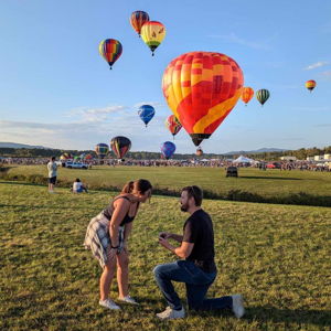 Hot air balloon ride at Adirondack Balloon Festival