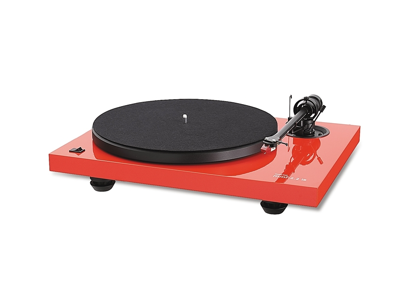 MUSIC HALL MMF-2.2LE Limited Edition Turntable: Mint Condition Demo Unit; Full Warranty Ferrari Red; 40% Off