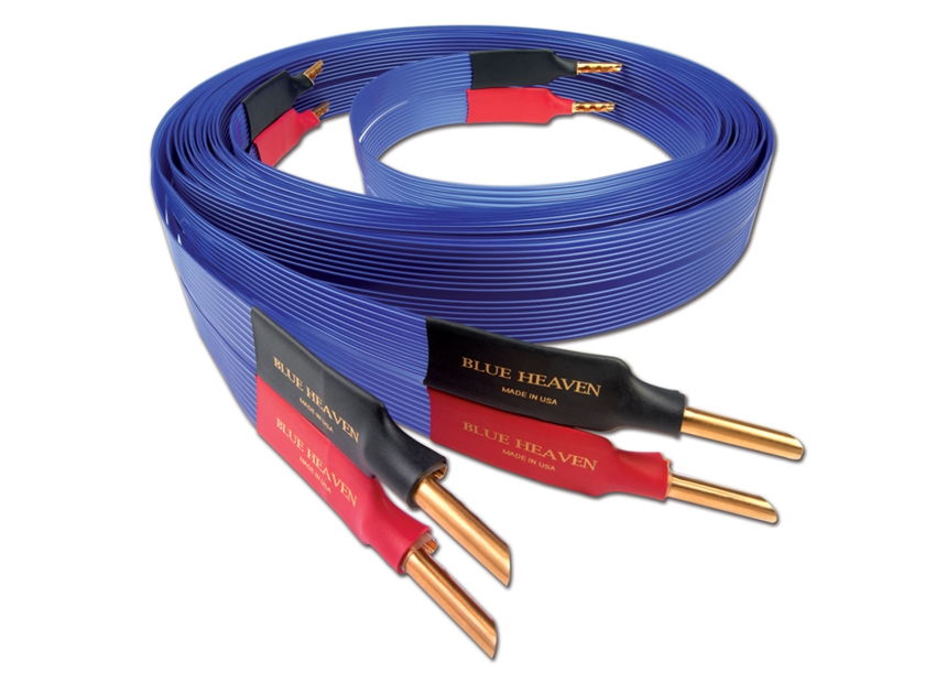 Nordost Blue Heaven 10ft Speaker Wires  with banana connectors - Brand New In The Box