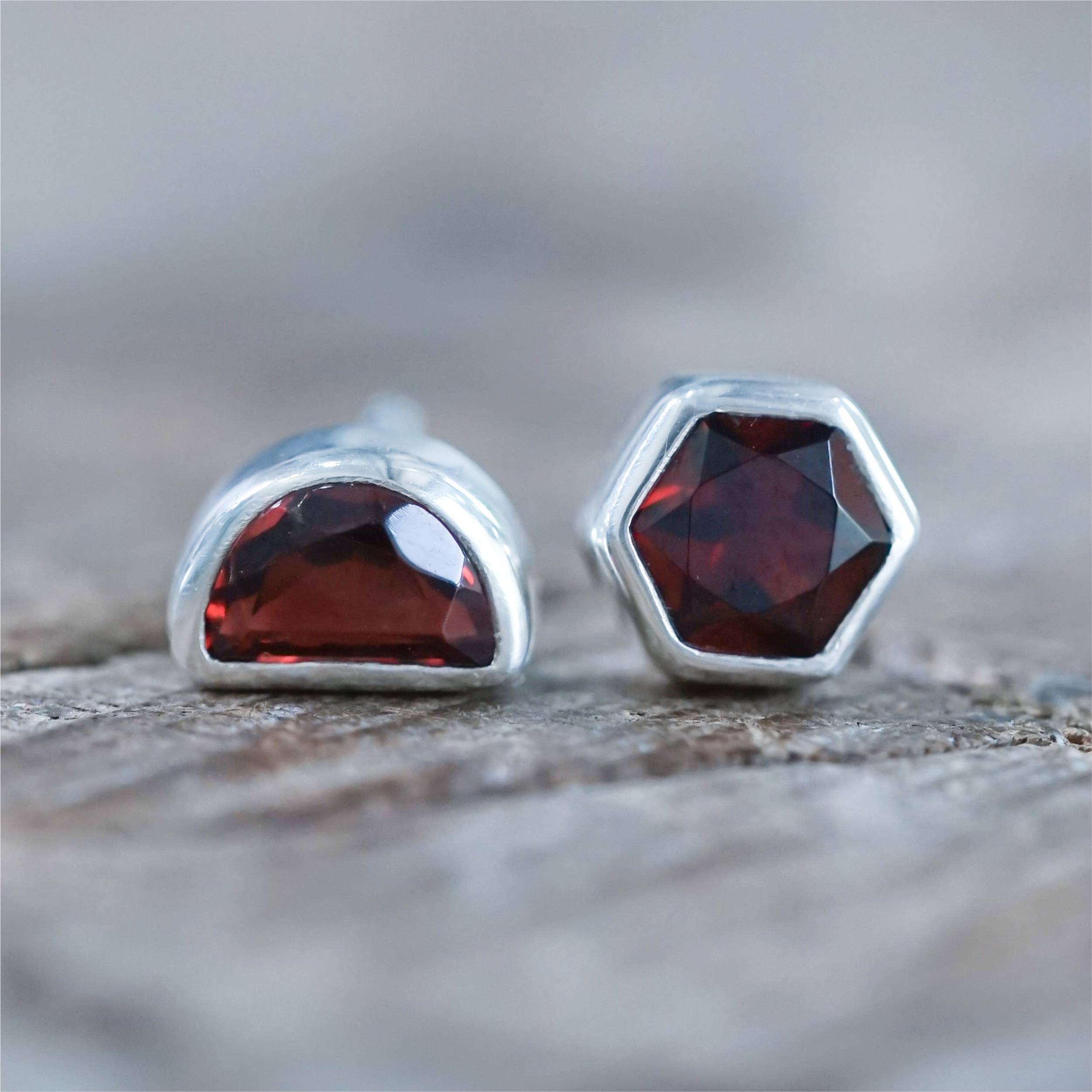 Garnet earrings