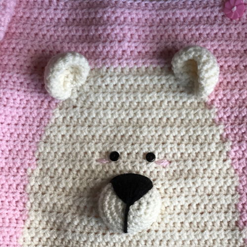 Haakpatroon baby/kindertruitje met ijsbeer