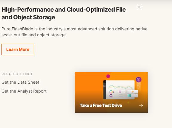 pure storage product / service