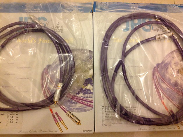 JPS Labs Superconductor RCA 1m and 1.5m excellent mint ...