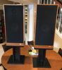 Terrific Spendor 2.5-way loudspeakers on custom oak stands