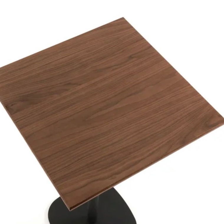 Bartisch-Tischplatte Nussbaum 60x60cm