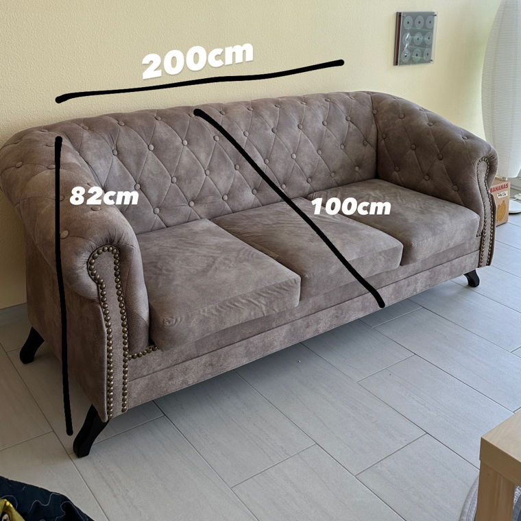 Graues Sofa