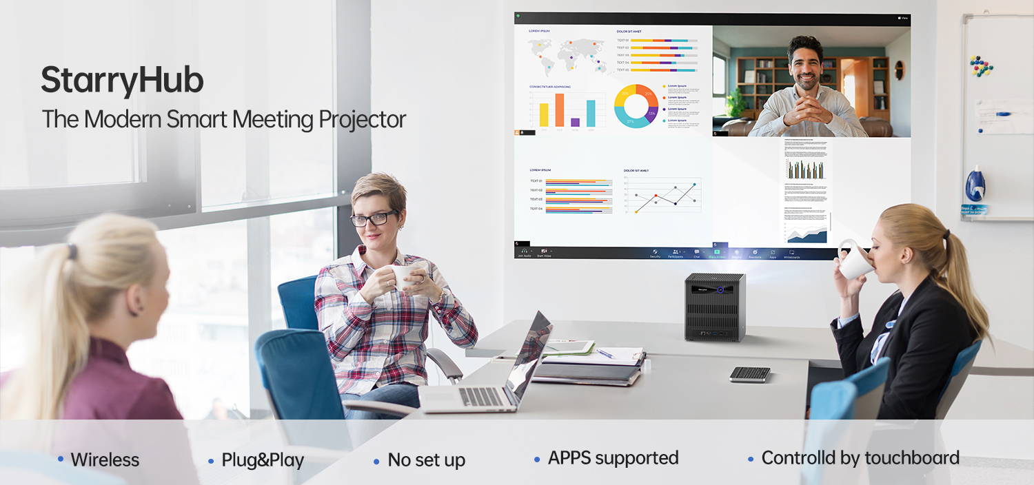 czur StarryHub meeting room projector plug and play
