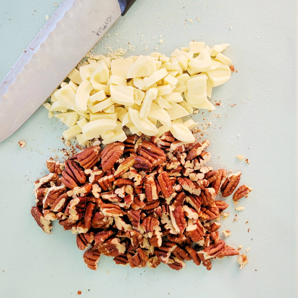 chopped walnuts and white chocolate functional ingredients