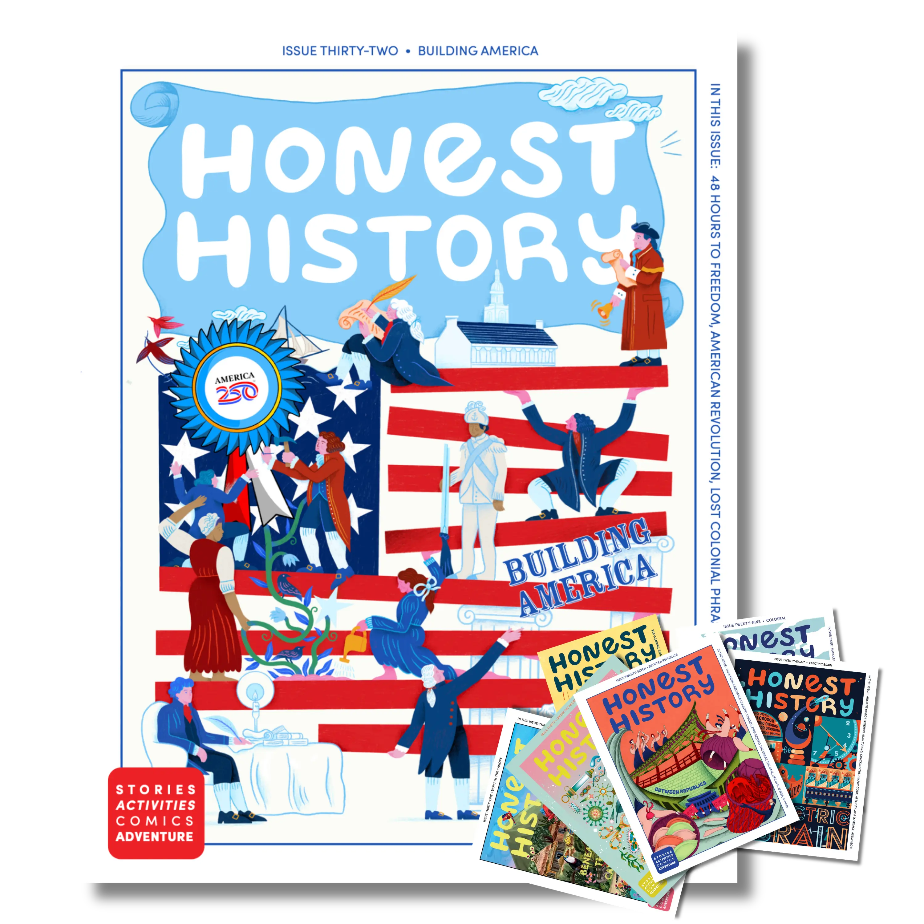 honest history magazine subscription featuring issue 32 featuring the history of america