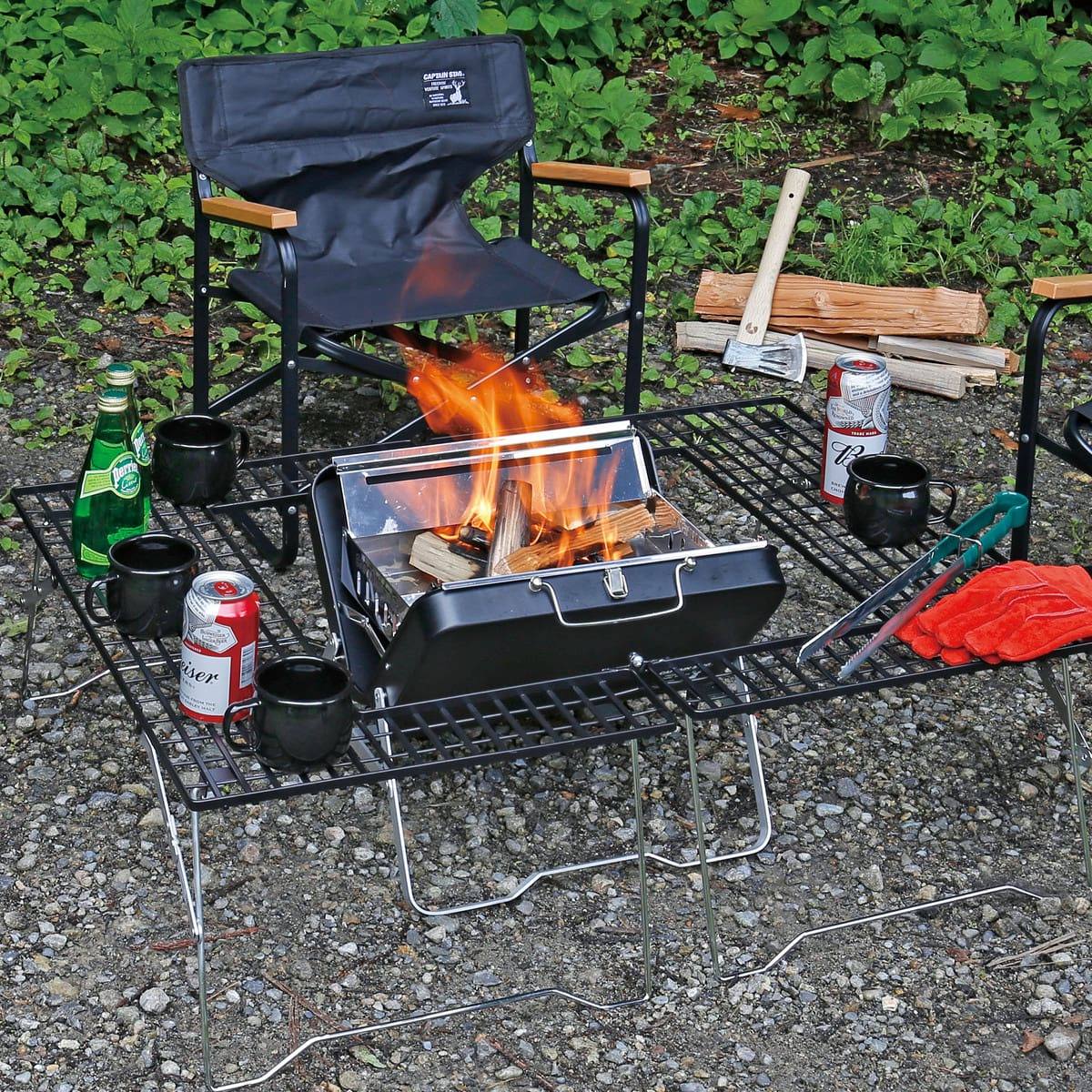 CS Black label Multi-function V-shaped BBQ fire grill - Image 4