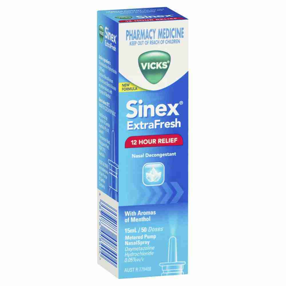 Vicks Sinex Extrafresh Nasal Decongestant Nasal Spray 15Ml
