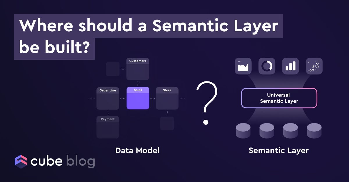 Where should a semantic layer be built? - Cube Blog