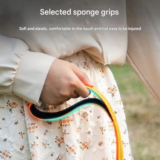 Shock Absorbing Dog Leash with Reflective Stitching - 135cm for Small to Large Dogs - Image 3