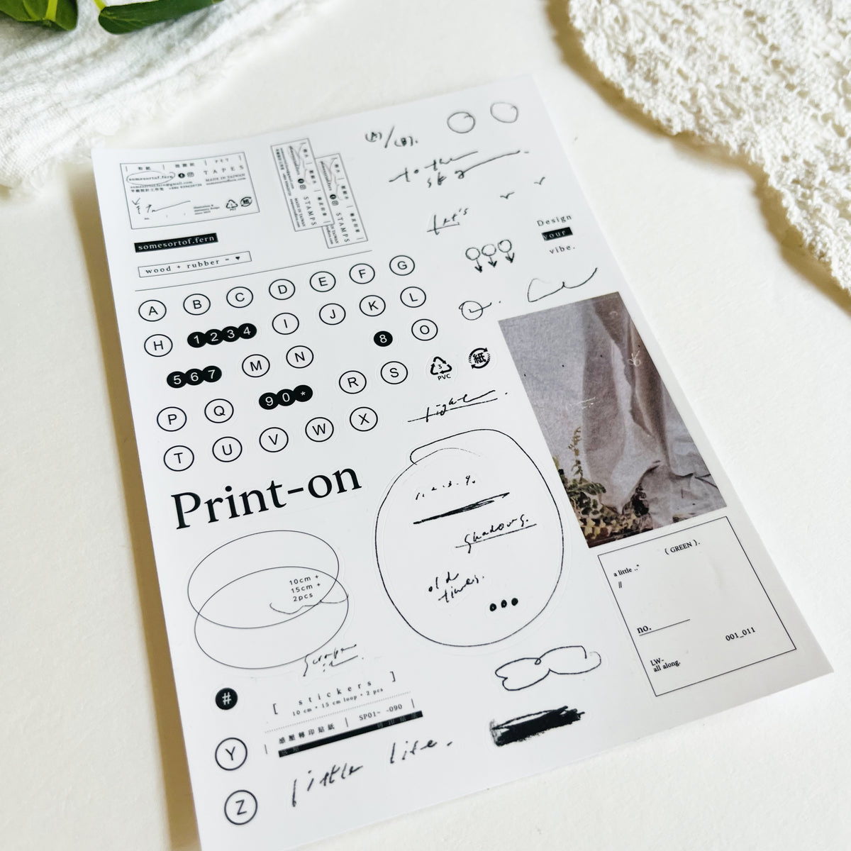 Some Sort of Fern Sticker Sheet - Symbols – niconeco zakkaya