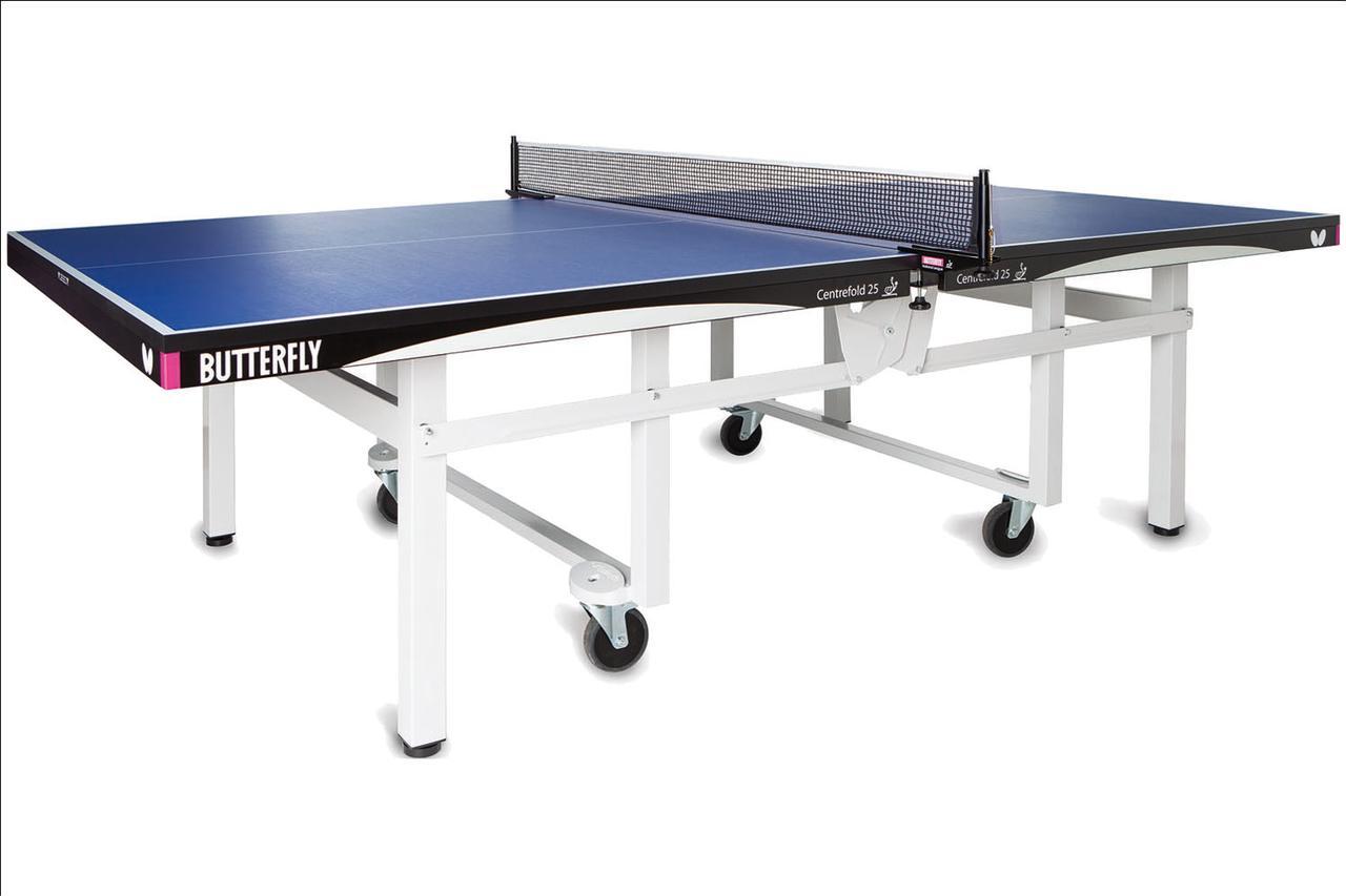 Butterfly Centrefold 25 Table Tennis Table vs JOOLA Indoor Ping Pong Table Slant