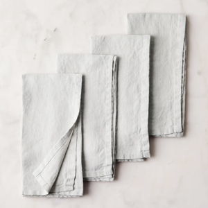 Food52 Stonewashed Linen Napkins | Light Gray