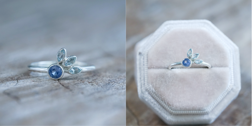 Assymetrical ring design for plus size rings