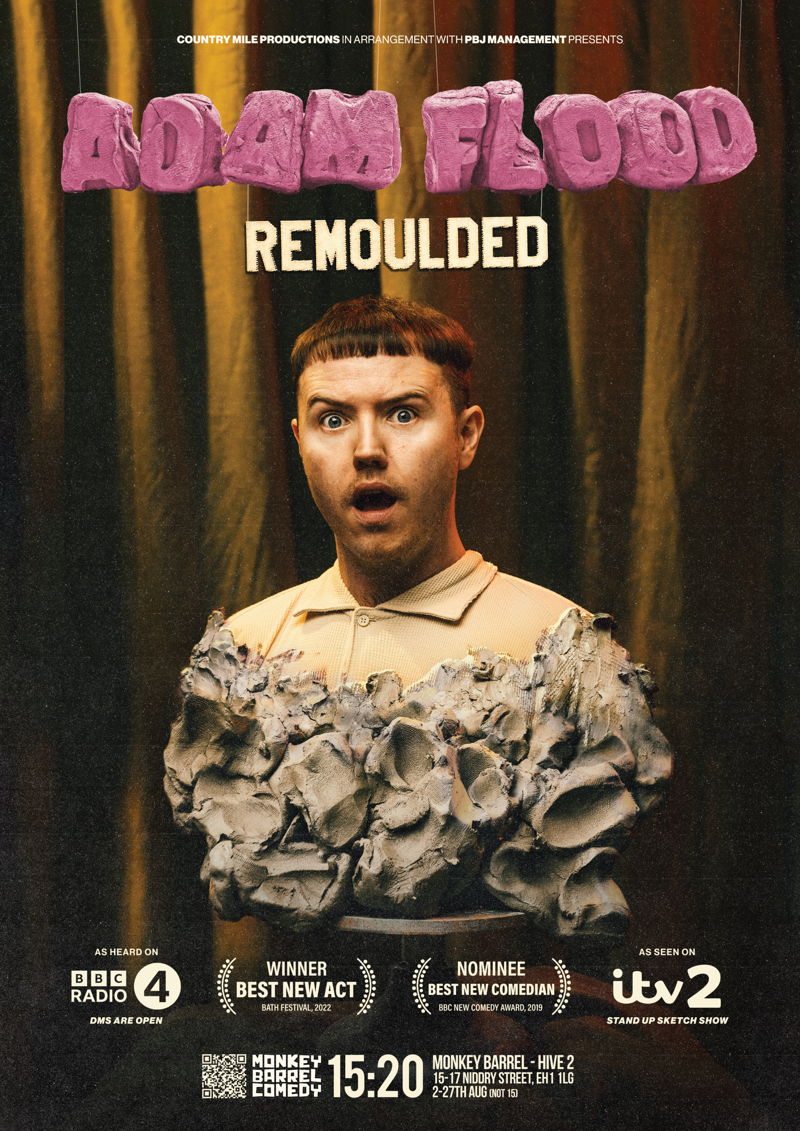 The poster for Adam Flood: Remoulded