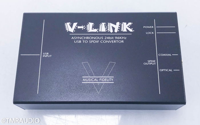 Musical Fidelity V-Link 24bit 96kHz USB to SPDIF Conver...