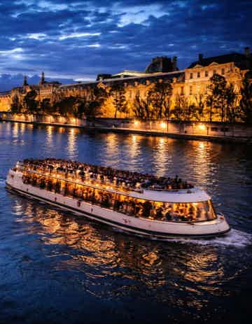 See Paris illuminated at night