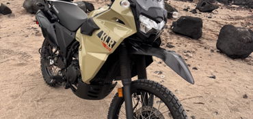 2022 KAWASAKI KLR650 S ABS motorcycle for rent near Holualoa, HI