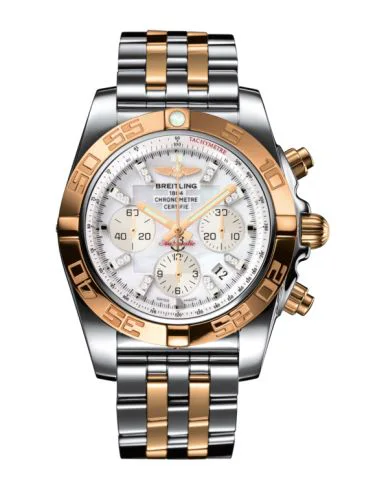 Chronomat 44 Stainless Steel / Rose Gold / Pearl Diamond / Bracelet