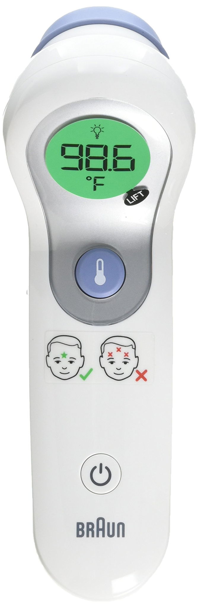 Braun Thermoscan 7 Ear Thermometer Irt6520 Vs Braun Ntf3000 No Touch Plus Forehead Thermometer Slant