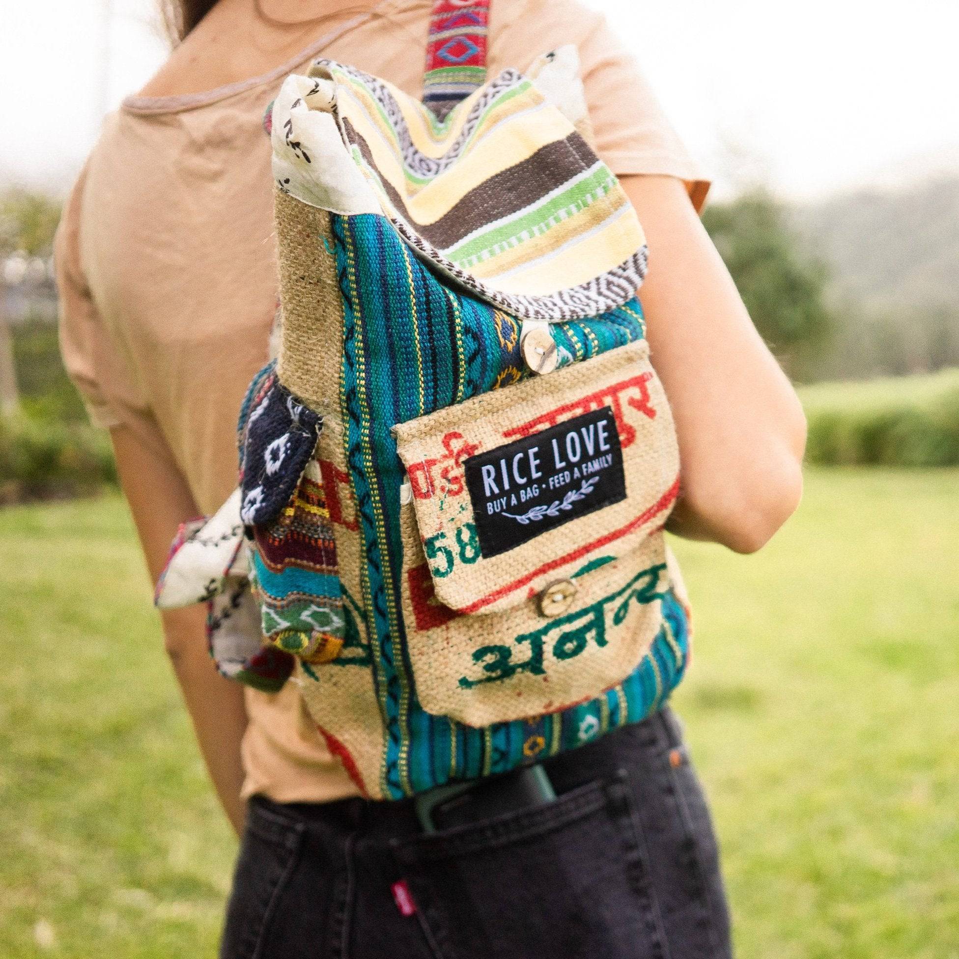 One of a Kind Mini Backpack Rice Love