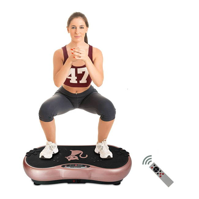 Vibration Plate Exercise Machine Whole Body Workout Vibration Fitness Platform for Home Fitness & Weight Loss