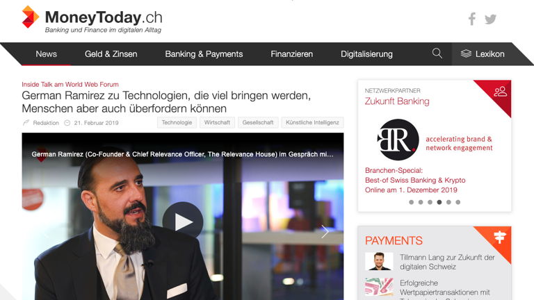 News cover German Ramirez zu Technologien, die viel bringen werden, Menschen aber auch überfordern können