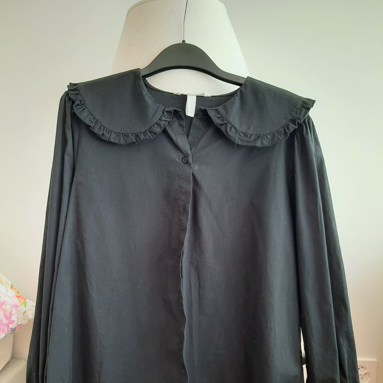 Blouse/chemise style vintage noire 