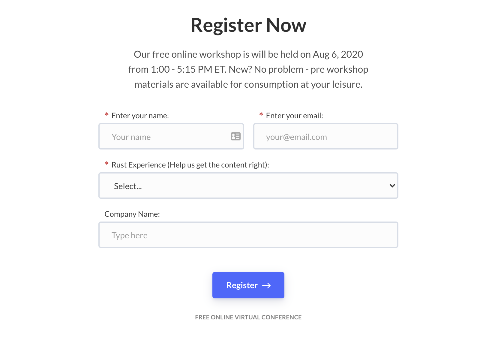 Registration