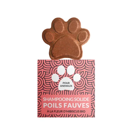 Shampoing solide pour animaux poils fauves